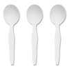 Perk Heavyweight Plastic Cutlery, Soup Spoon, White, PK100, 100PK PK56404